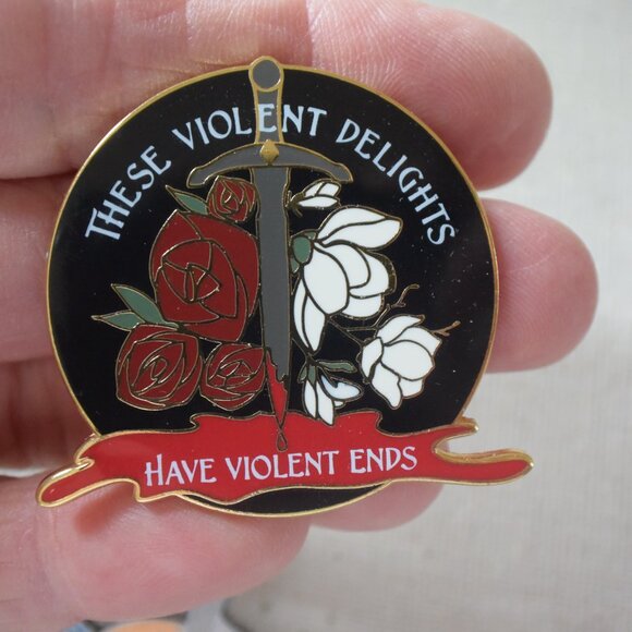 3 Collectible Enamel Pins 2 Owlcrate 1 LitJoycrate Like New! - Picture 3 of 8